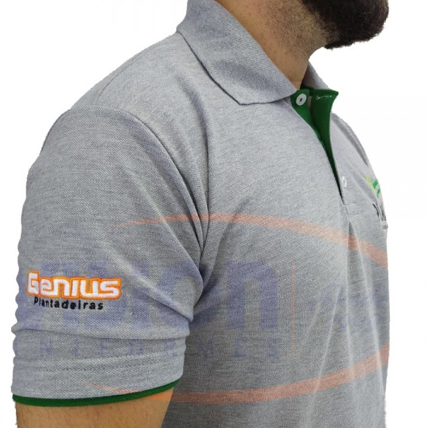 Camiseta Gola Polo Mescla P-51