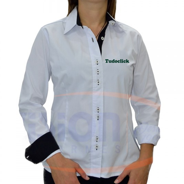 Camisa Social para Uniforme Feminino F-74